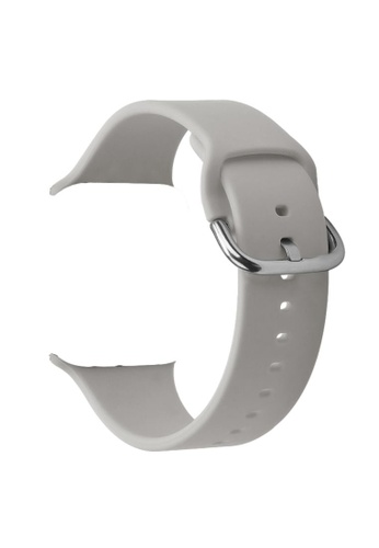 Kings Collection grey Grey Silicone Apple 38MM / 40MM Strap (KCWATCH1115) FF315AC36A8386GS_1