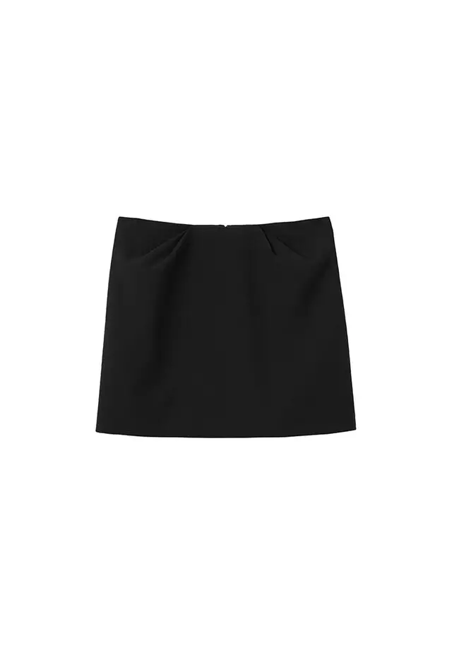 Pleat Mini Skirt