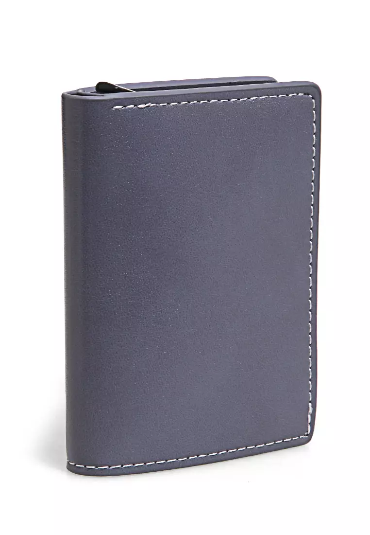 Dompet Kartu Unisex Card Wallet Simple Design Many Slot Material Leather ORIGINAL