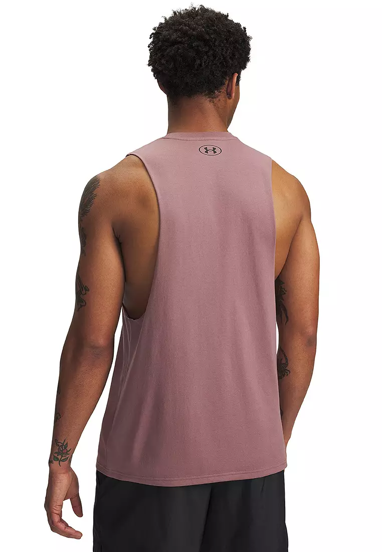 Left Chest Cut-Off Tank Top