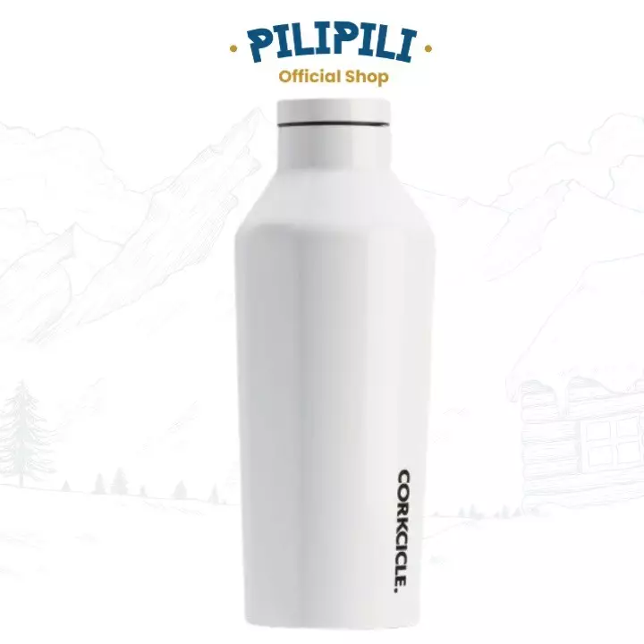 Corkcicle Canteen 9 oz / 270 ml Dipped Modernist White
