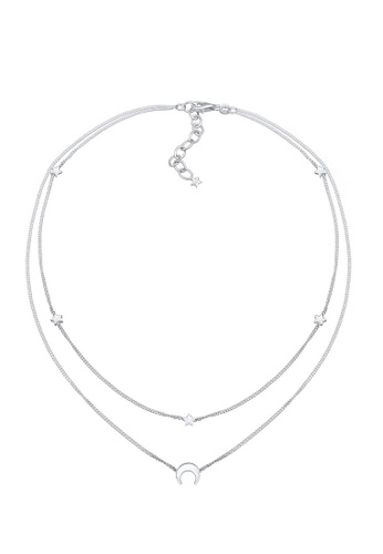 ELLI GERMANY silver Necklace Choker Layer Crescent Astro C885BACC6097F5GS_1