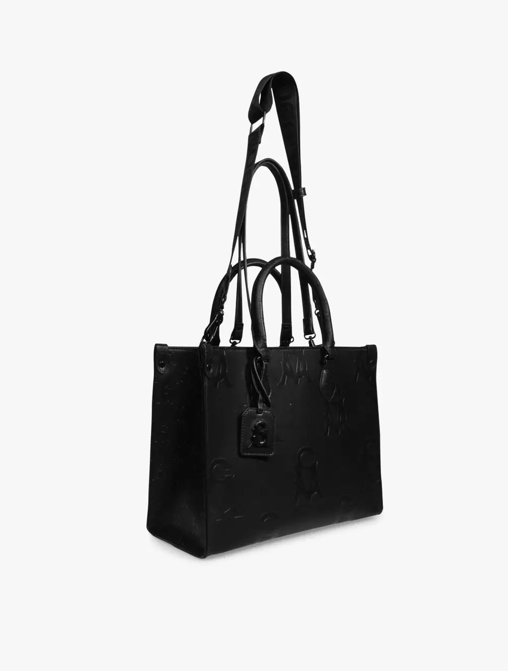 Steve Madden BSTILO-X Women's Tote Bags-  BLACK/BLACK - Black/Black
