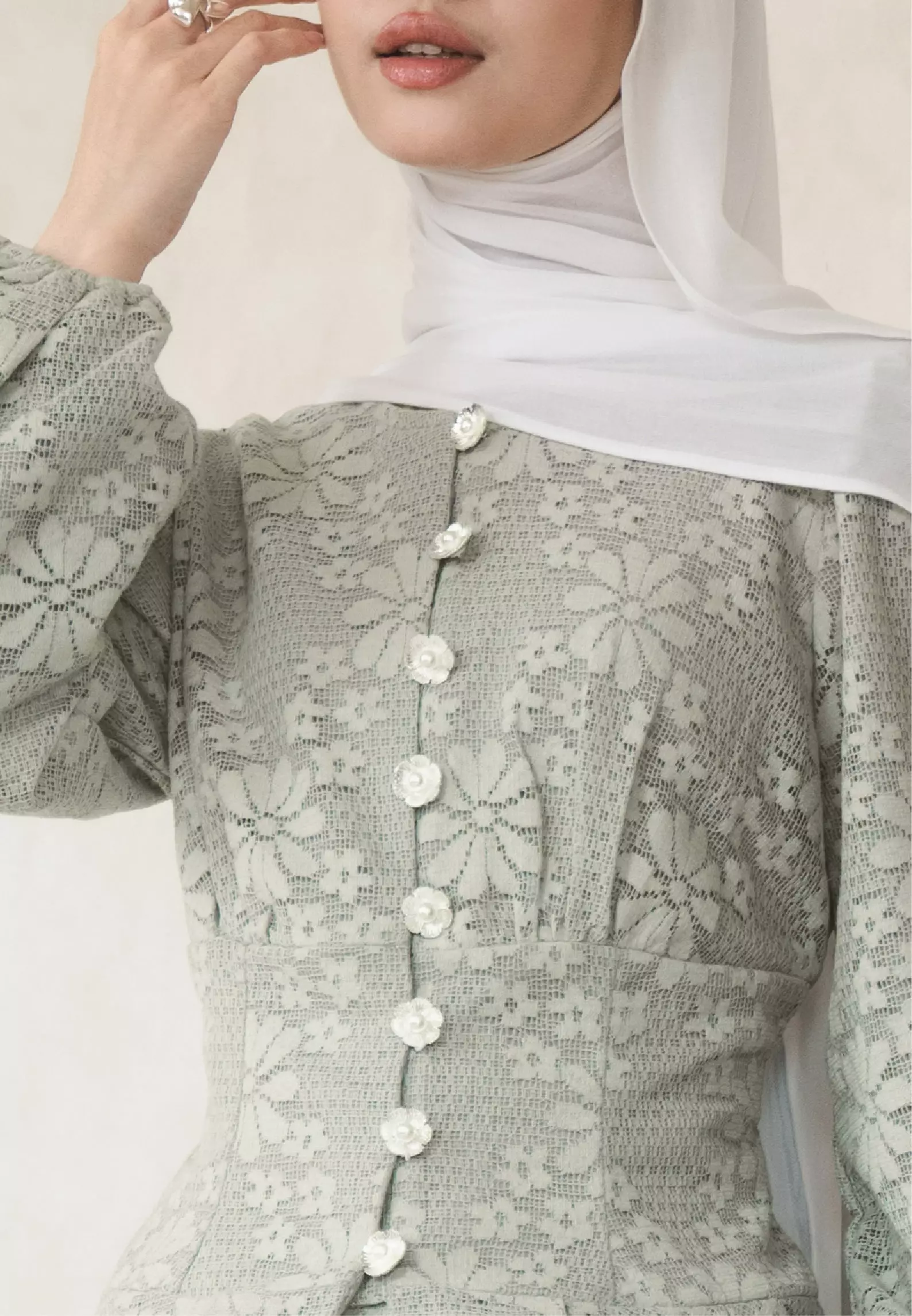 Nameera Blouse - Sage