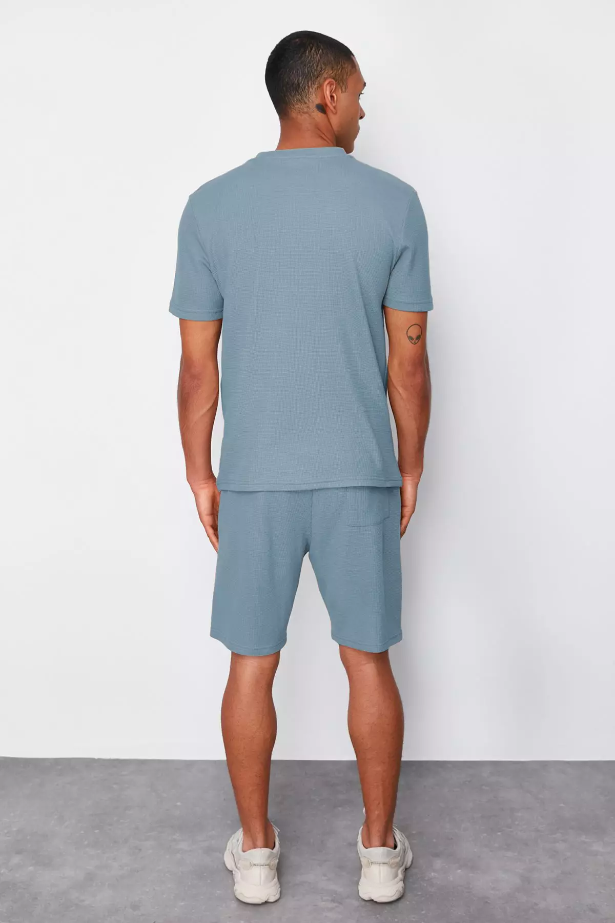 Textured Graphic Pyjama Set