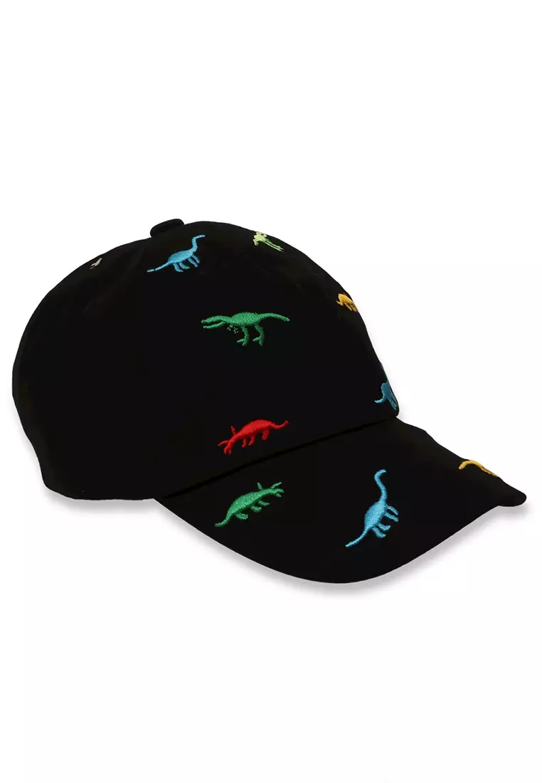 Javer Topi Anak Unisex Motif Dinosaurs Aksesoris Fashion Kid Baseball Caps Material Cotton ORIGINAL - Black