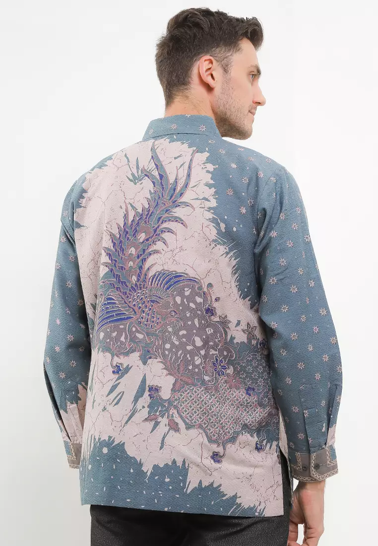 BATIK TALENTA EXCLUSIVE Lengan PANJNG DOBBY SMOCK KATUN HALUS WATER BIRD