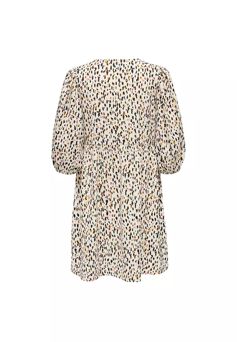 Buy JACQUELINE DE YONG Half Sleeves Print Mini Dress 2024 Online ...