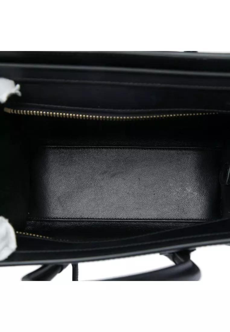 Pre-Loved Celine Nano Tricolor Leather Luggage Tote
