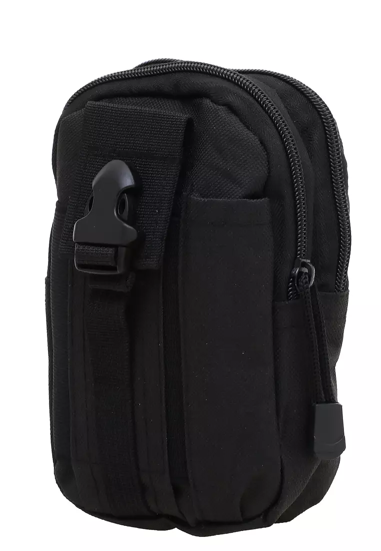 Atera Tas Pinggang Pria Tactical Camouflage Big Pocket for Adventure Material Nylon ORIGINAL - Black