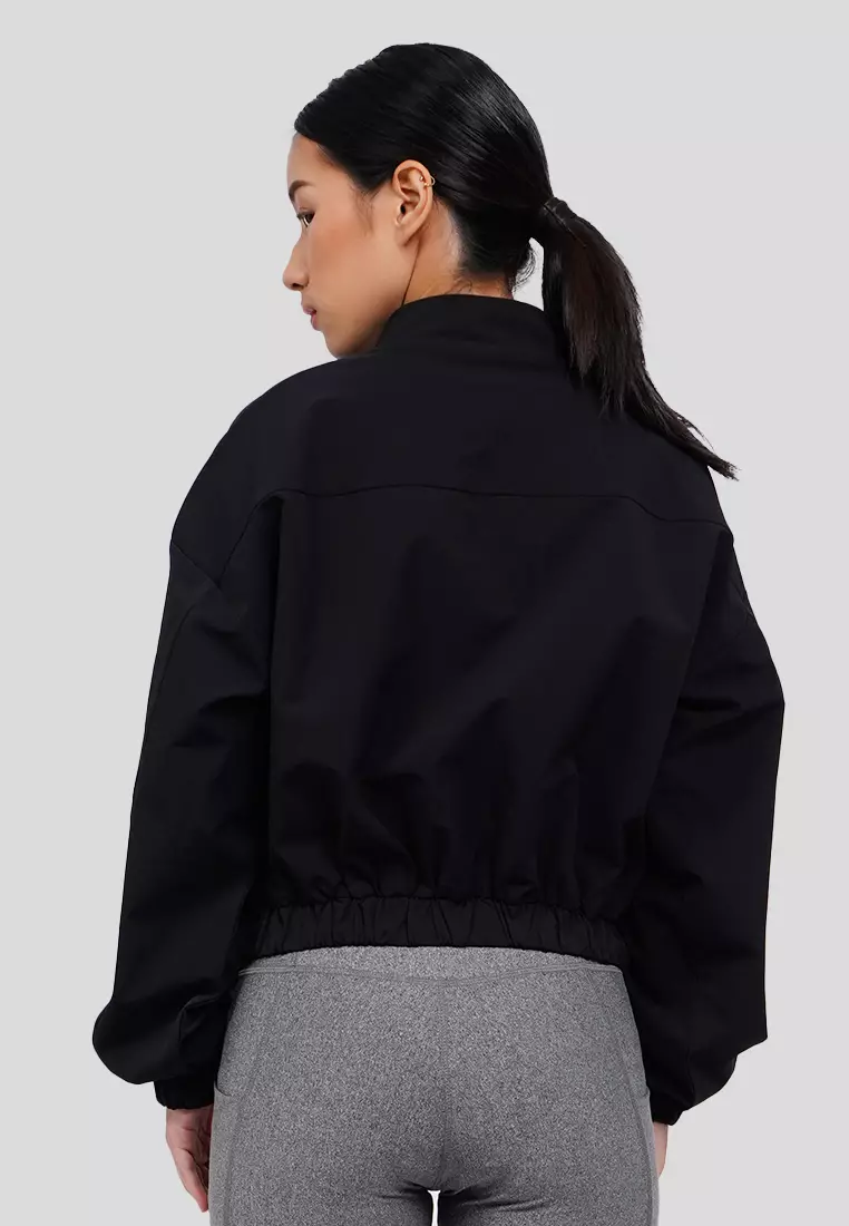 High Neck Active Cropped Jacket