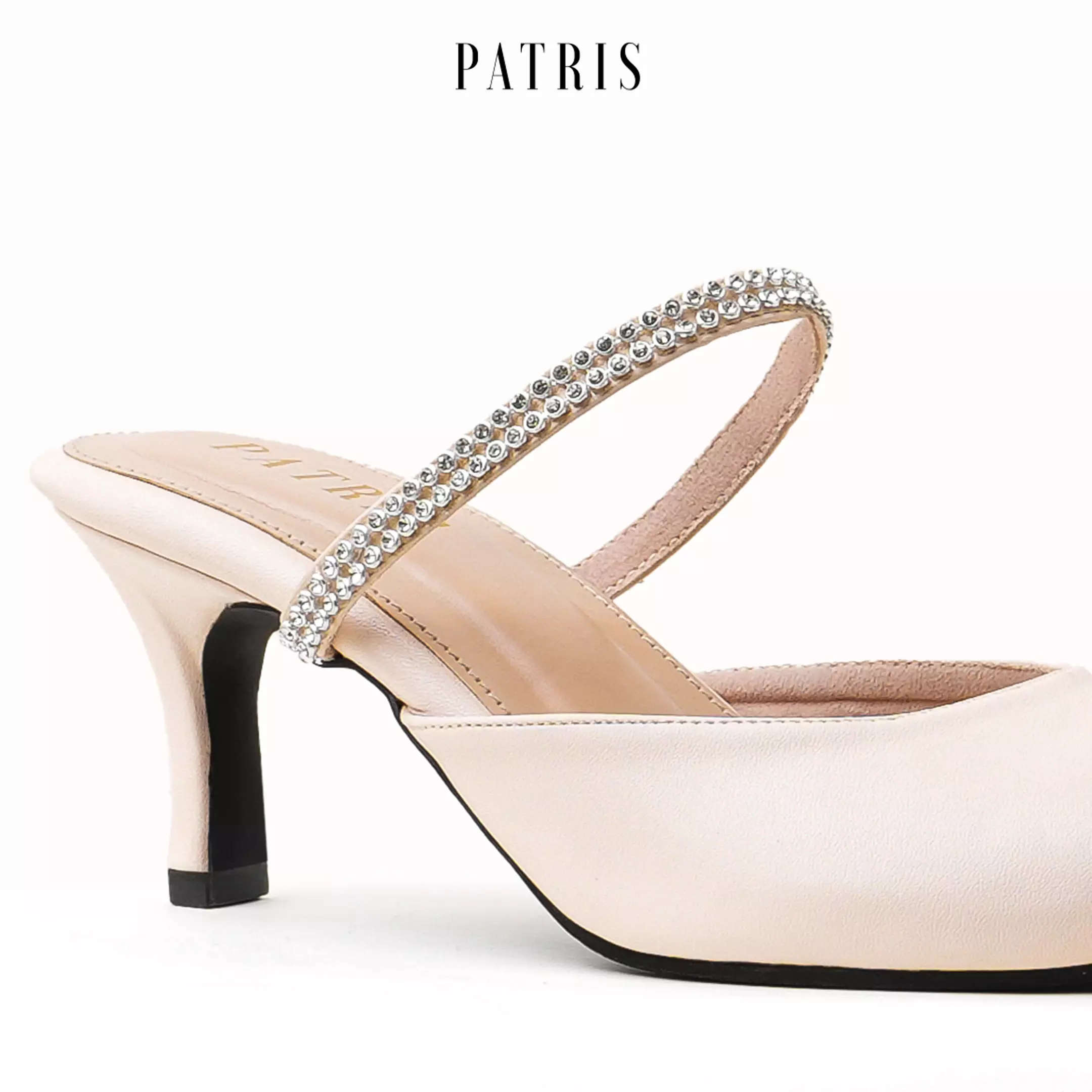 PATRIS Charlene Mules Wanita Heels / Hak 7 Cm