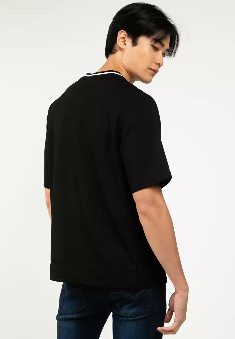 Easy Crew Embroidery Oversized Tee