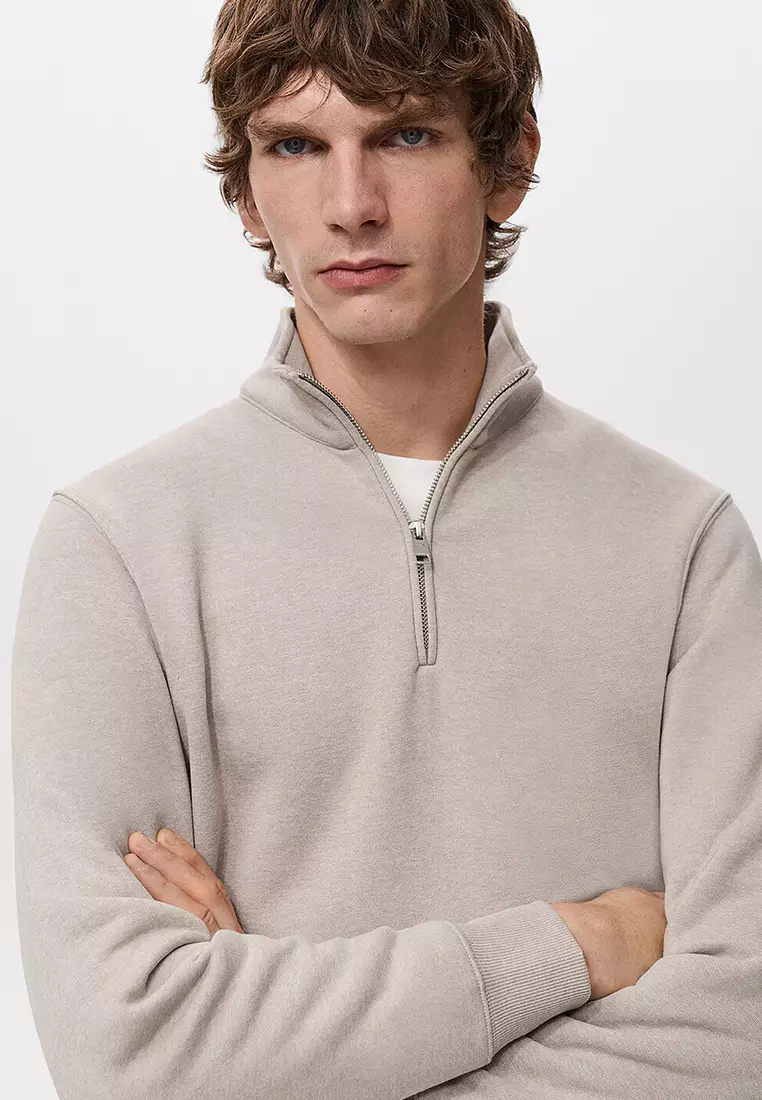 Regular-Fit Sweatshirt With Zip