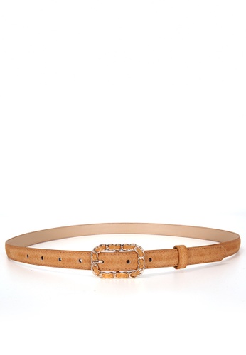 HAPPY FRIDAYS Square Buckle Leather Belt MYF-6733 FDF74AC16326F7GS_1