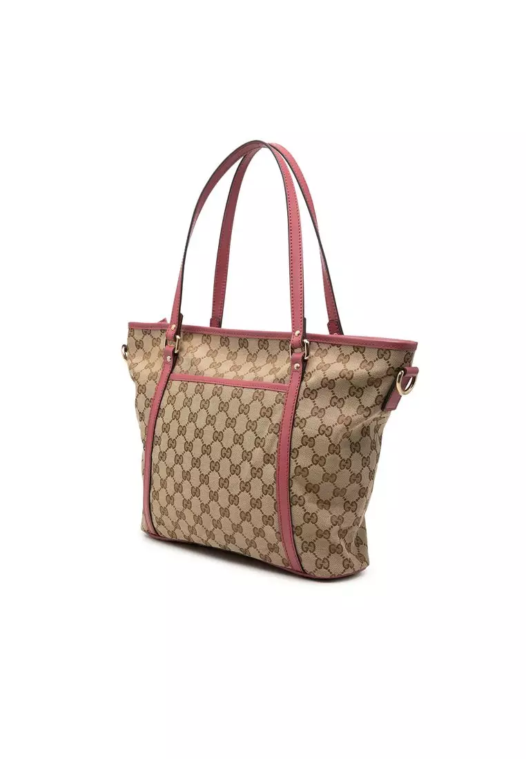 Pre-Loved Gucci Gg Canvas Convertible Joy Tote
