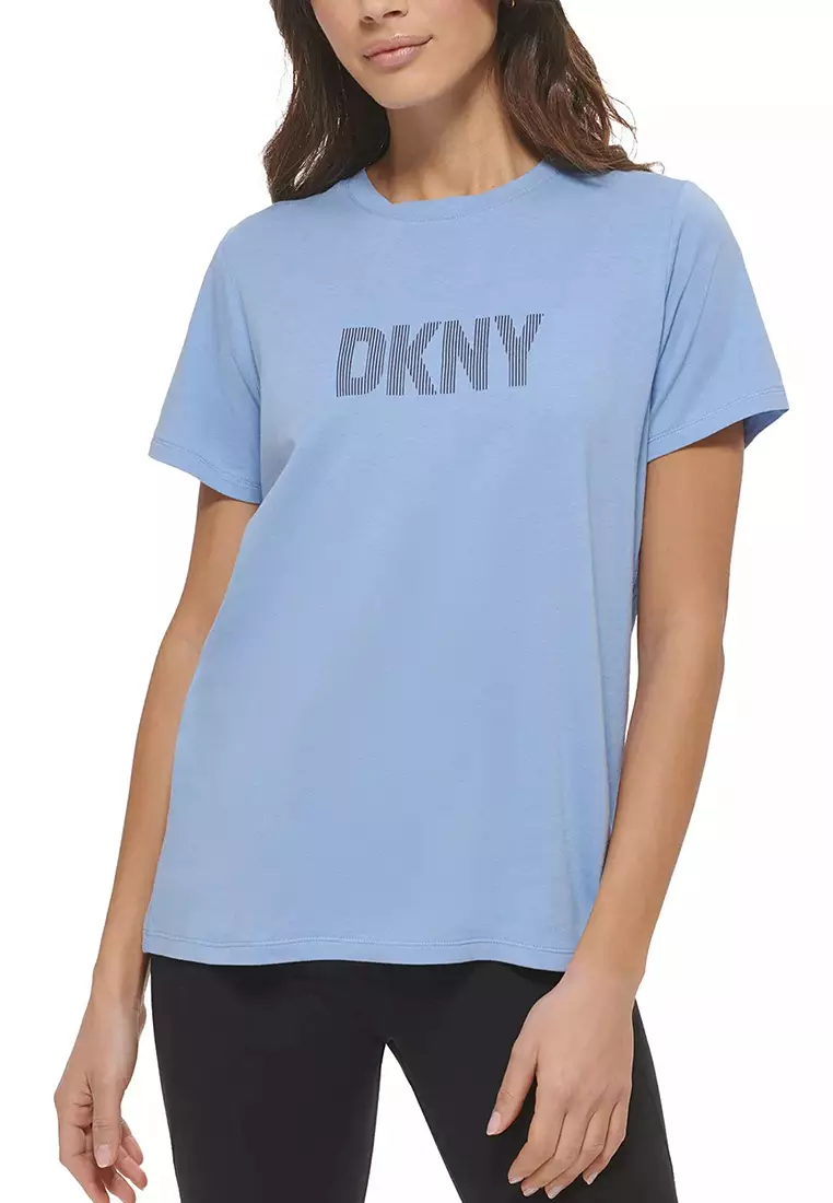 Buy DKNY Striped Logo Short Sleeve Tee 2024 Online