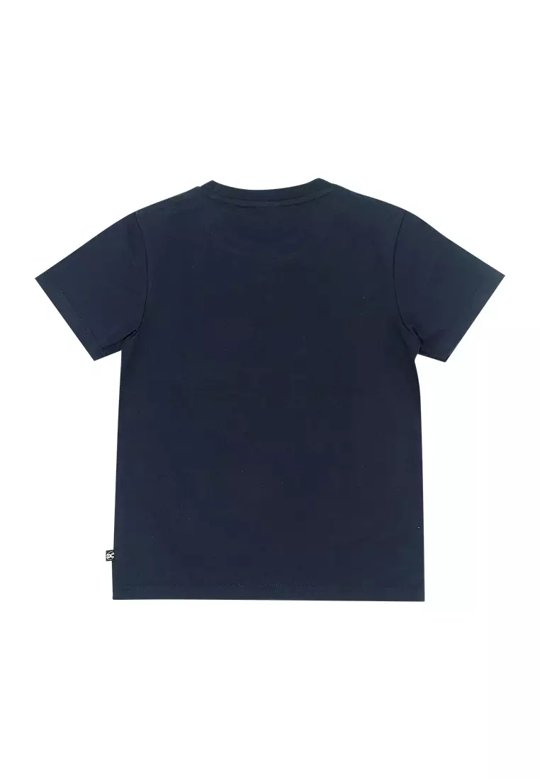 Boys Licensed Graphic T-Shirt Grid Logo