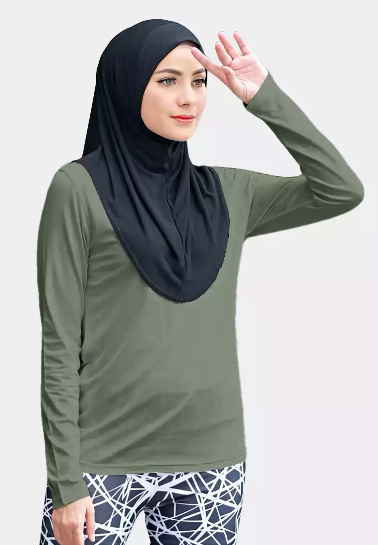 Zelena - Oshea Base Layer Sporty | Kaos Olahraga Wanita - Grass- L 