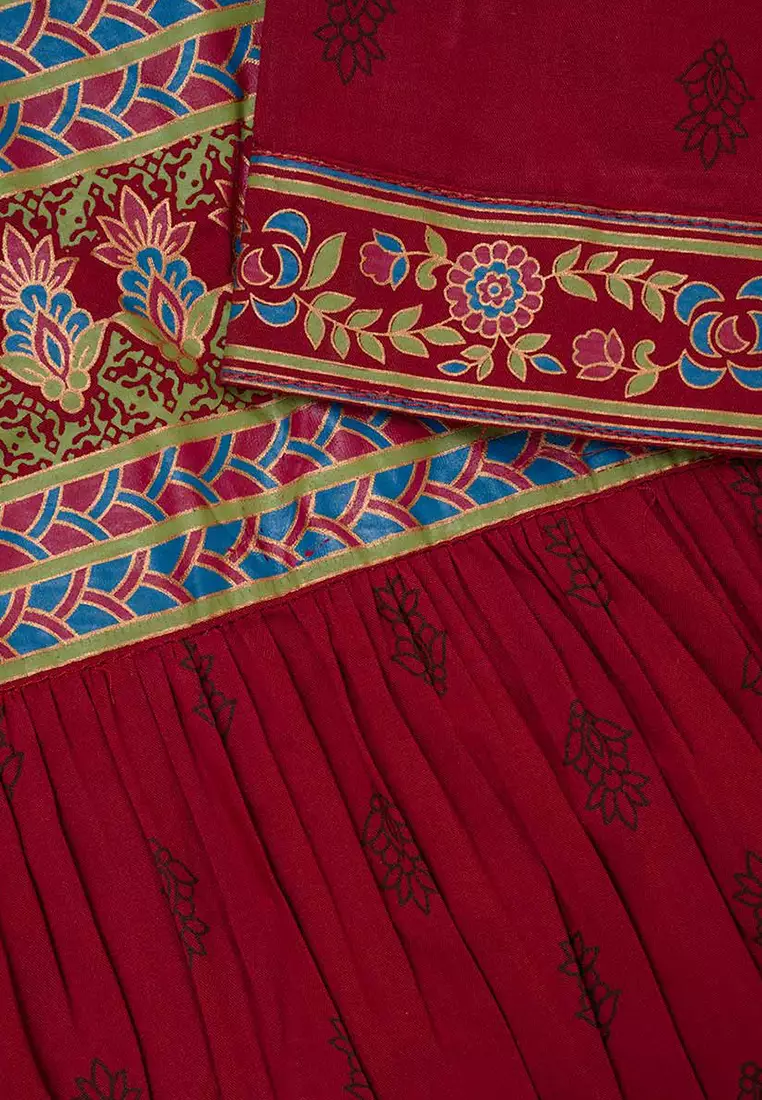 Le Reve 花朵印花长款披肩