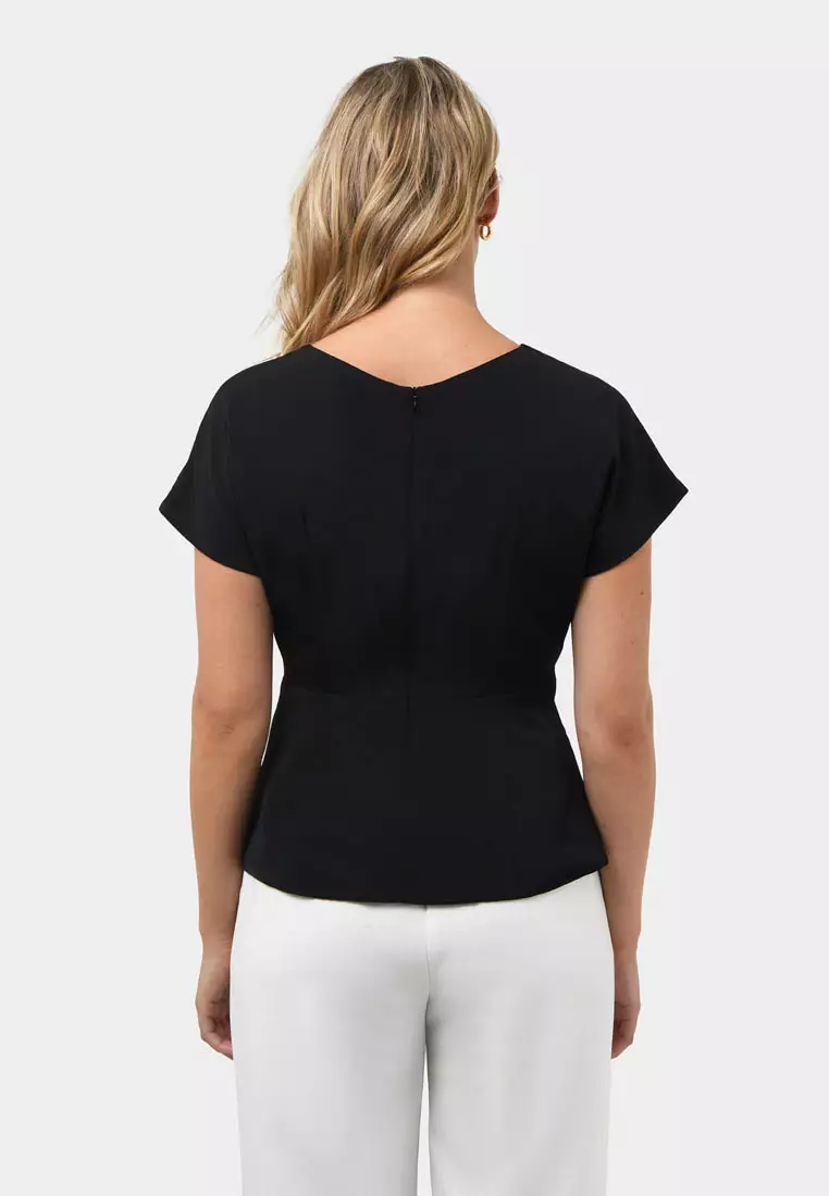 Bonnie Gathered Peplum Top