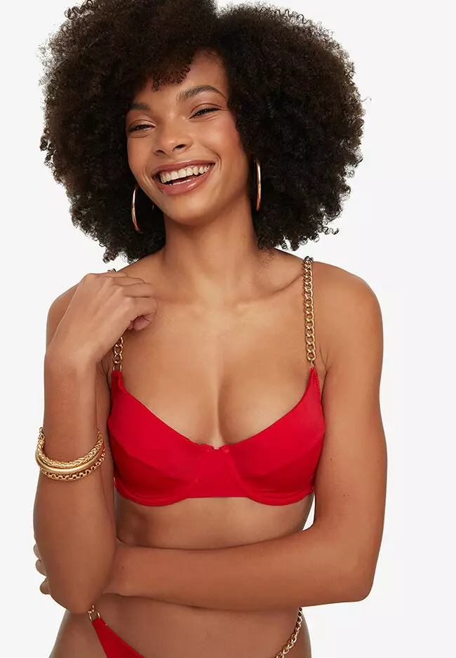 Chain discount strap bikini