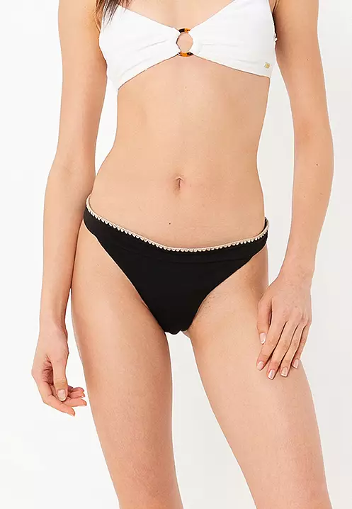 ZARA コントラストビキニショーツ 0167/062 CONTRAST BIKINI BOTTOM - Fuchsia | ZARA United States