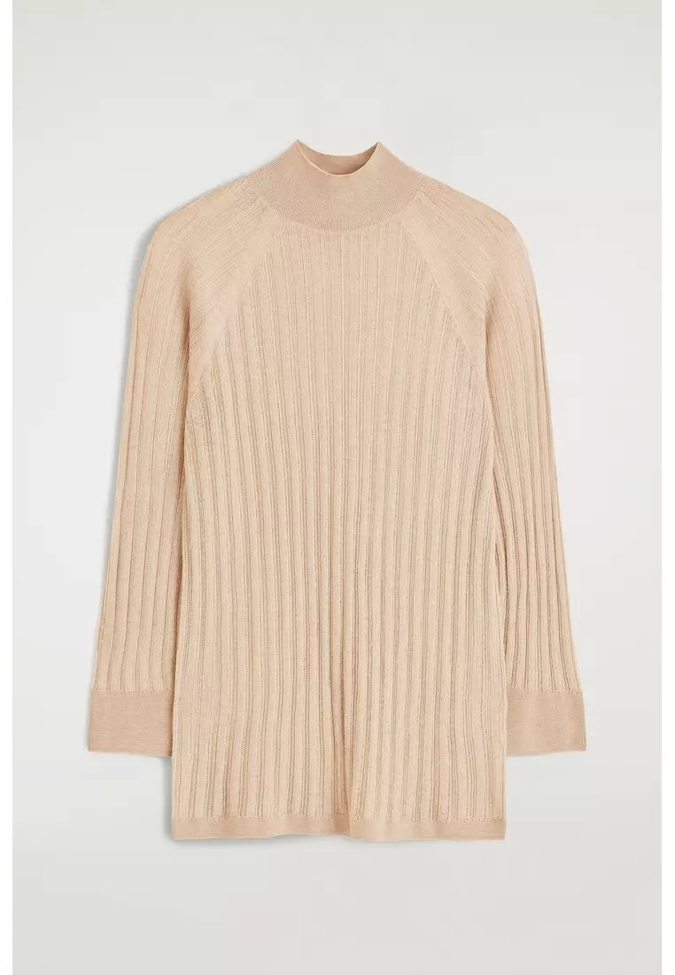 SHEER KNITTED SILK TOP