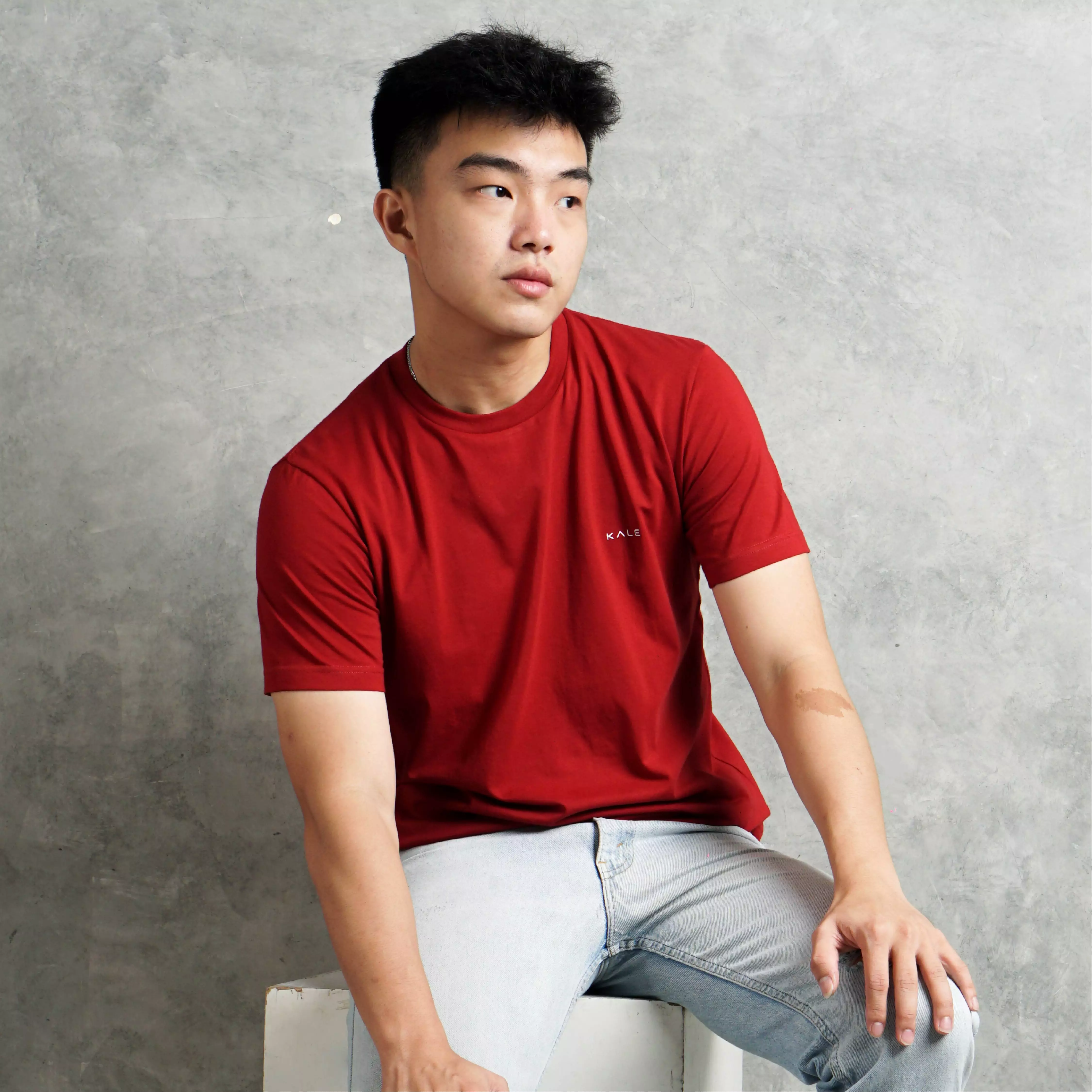 Kale Arion Maroon / T-Shirt Pria Lengan Pendek / Unisex