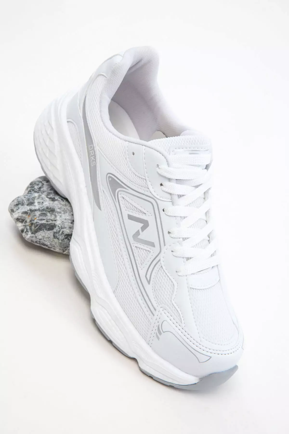 White-Grey Women's Sneaker 20762