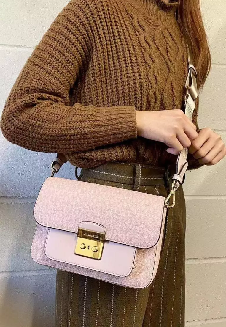 Jual MICHAEL KORS Michael Kors Sloan Editor Medium Flap Messenger