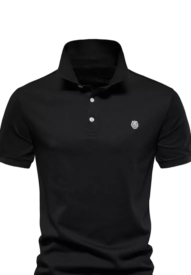Embroidered Short Sleeve Polo Shirt AX-PL216