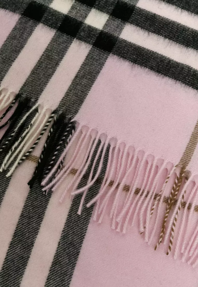 Pink burberry cashmere scarf top