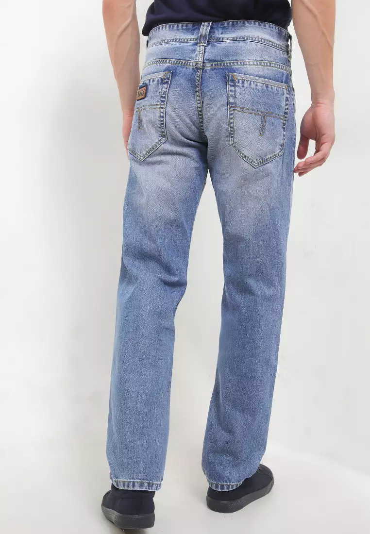 Straight Fit Denim Pants Cfs094E