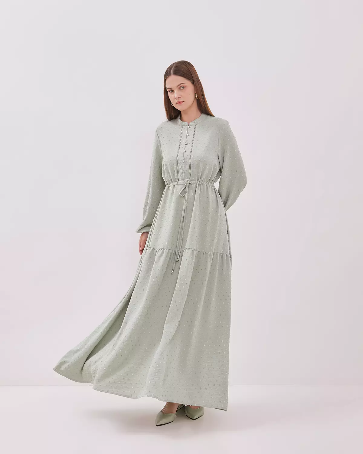 WOMEN'S SAGE GREEN ROBE