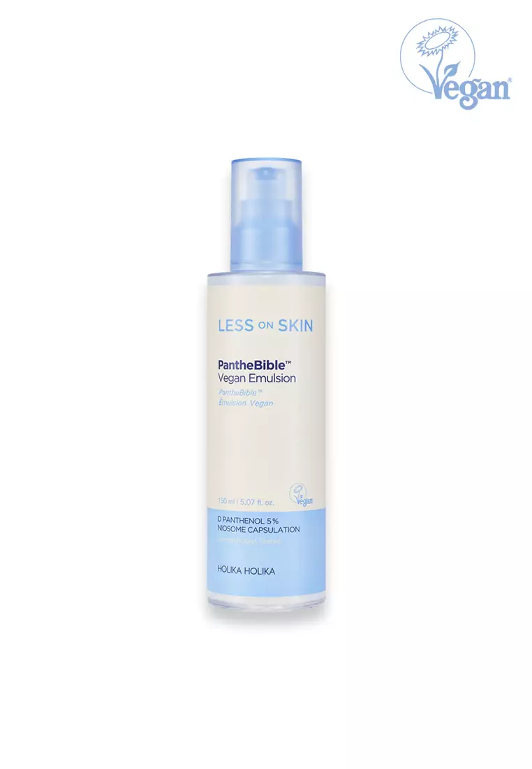 Holika Holika Less on Skin PantheBible Vegan Emulsion | Skin Barrier Moisturizer (FREE Ampoule 7ml)