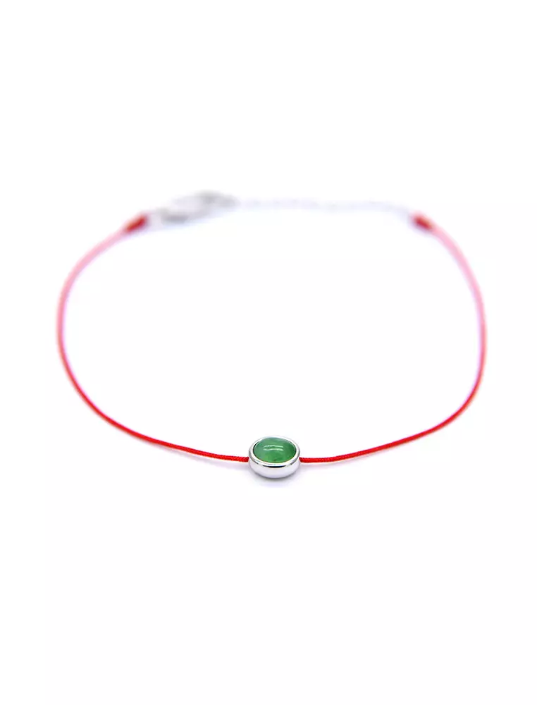 White gold jade clearance bracelet