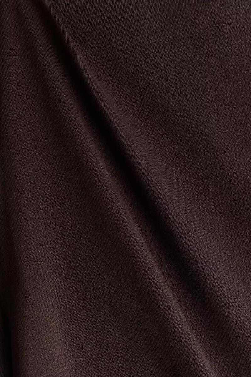 Foldover-waist cotton trousers