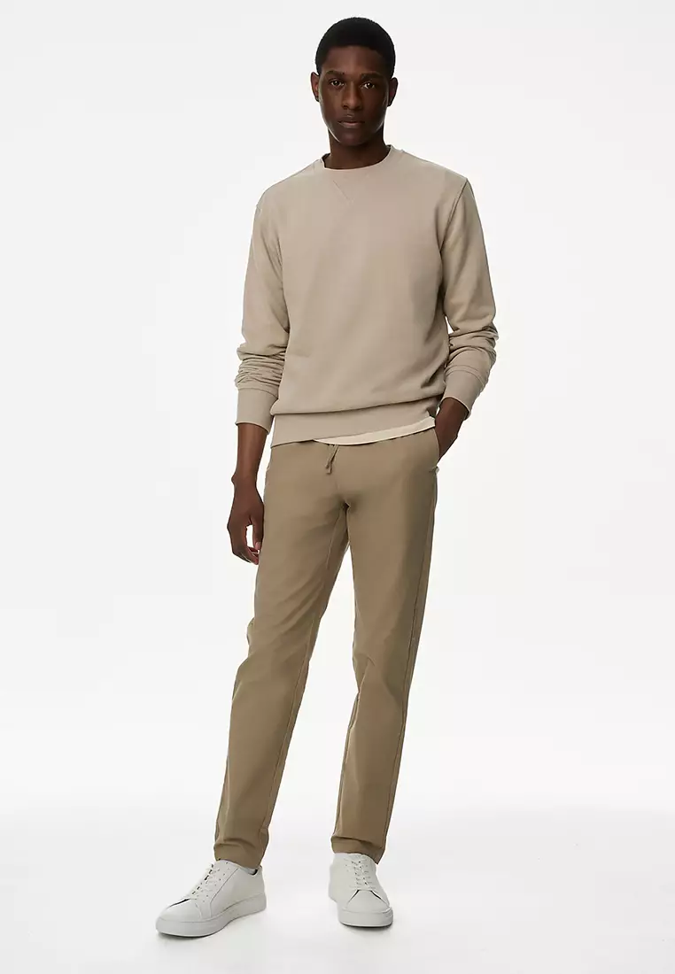 Pure Cotton Crew Neck Sweatshirt