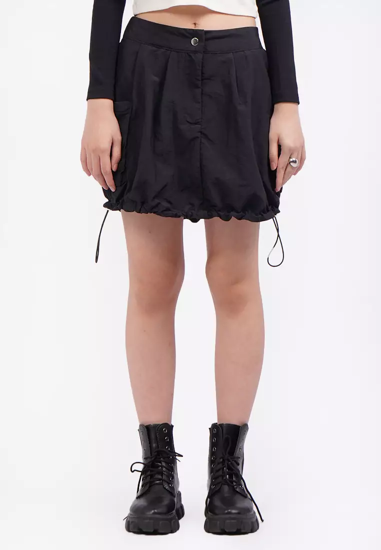 Balloon Mini Skirt with Side Pocket