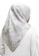 Buttonscarves white Buttonscarves Maharani Satin Square White D7885AACF96F51GS_4