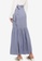 Zalia blue Gathered Wrap Skirt C121FAAE27283DGS_1