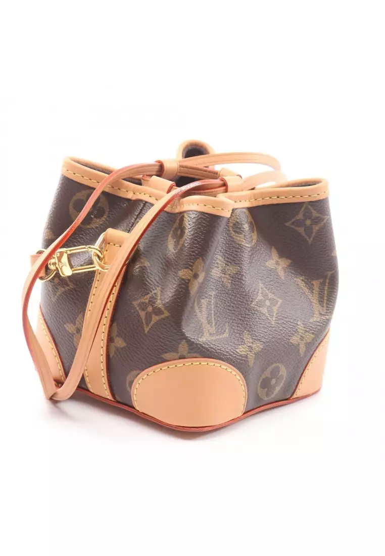 Pre-Loved Louis Vuitton Noe Perth monogram Shoulder bag PVC leather Brown