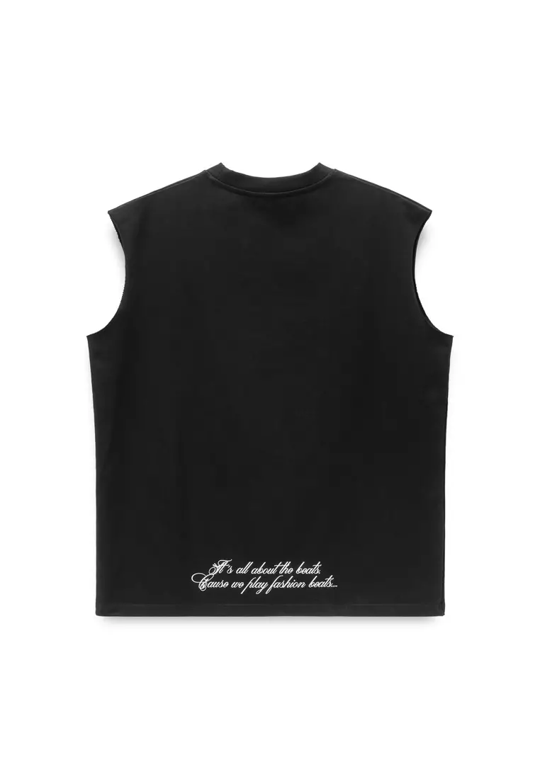 DRUM S. 80's Workshop Collection Singlet- Black