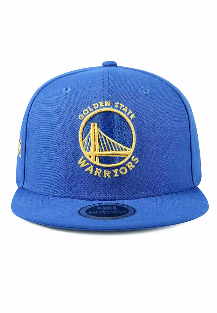 Logo Embroidery Golden State Warriors Mens Flat Flexfit Cap