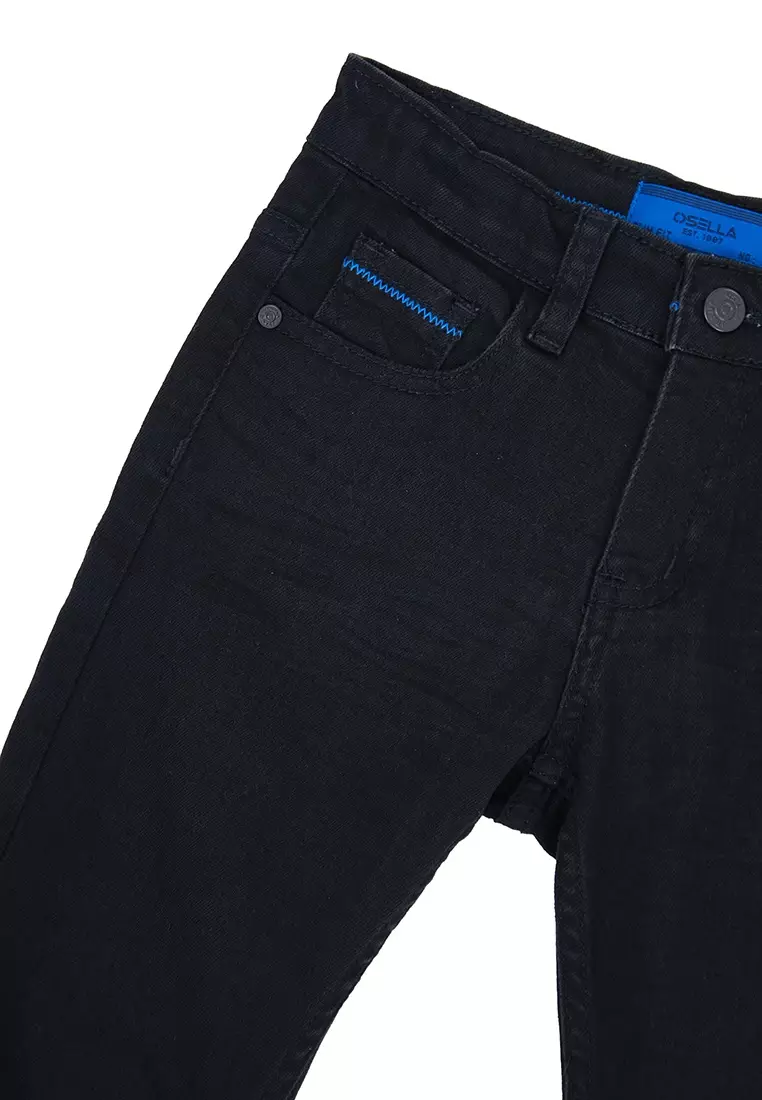 [NEW] Osella Street Collection Long Denim Pants in Black 228O300343 | Celana Jeans Panjang Anak Laki-Laki