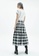 iROO multi Checkered Tiered Skirt 3D931AA24AD643GS_4