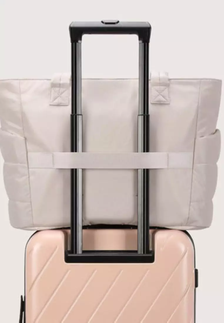 Bagsmart Zora Puffy Tote 20L (Beige)