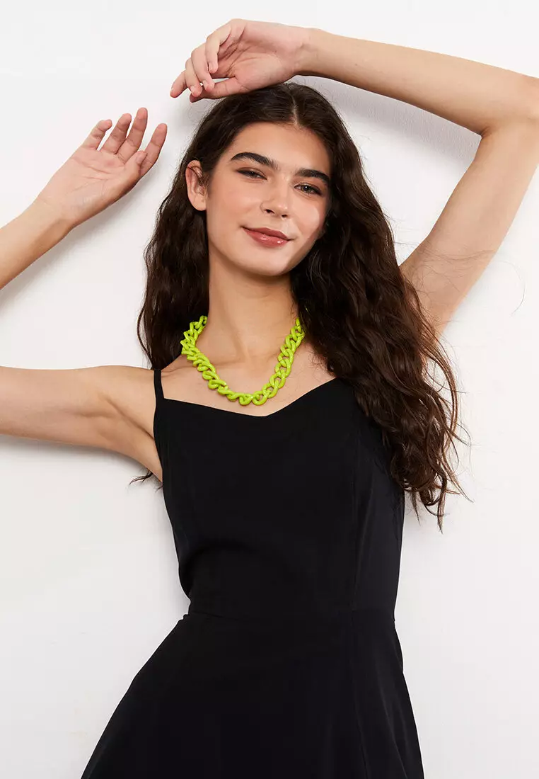 Straight spaghetti cheap strap dress