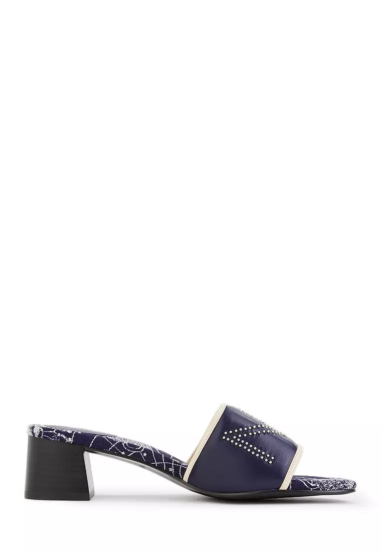 Discount on BONIA  shoes - SKU: Dark Blue Monde Heeled Sandals
